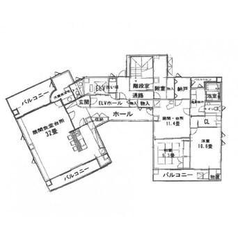 間取図 カーサ函館