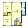 フラワーコート 2LDKの間取り