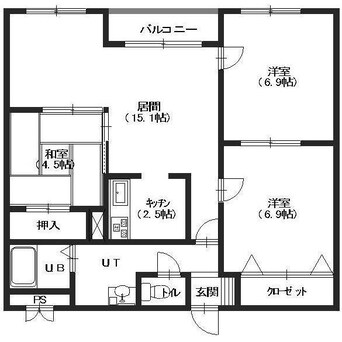 間取図 ル・ノール人見町