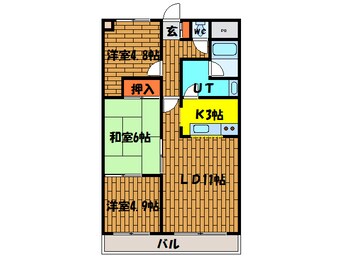 間取図 レヂオンス湯の川