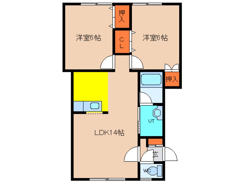 間取図 ラ・メゾン・エクレールⅠ