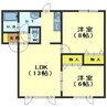 ハウスコンフォートA 2LDKの間取り