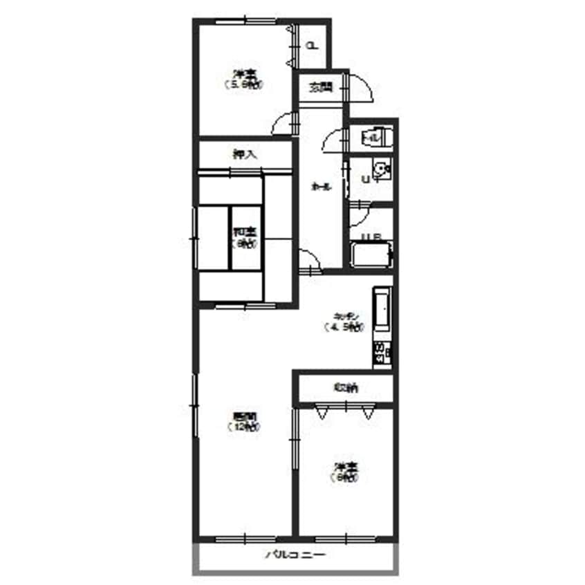 間取図 グランディア函館