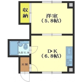 間取図 コーポ白鳥