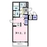 トータス宮前 1Kの間取り