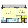 メゾンラフォーネ 1LDKの間取り