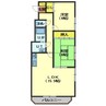 ロイヤルシティ弐番館青柳 2LDKの間取り