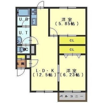 間取図 フォレストリーB館