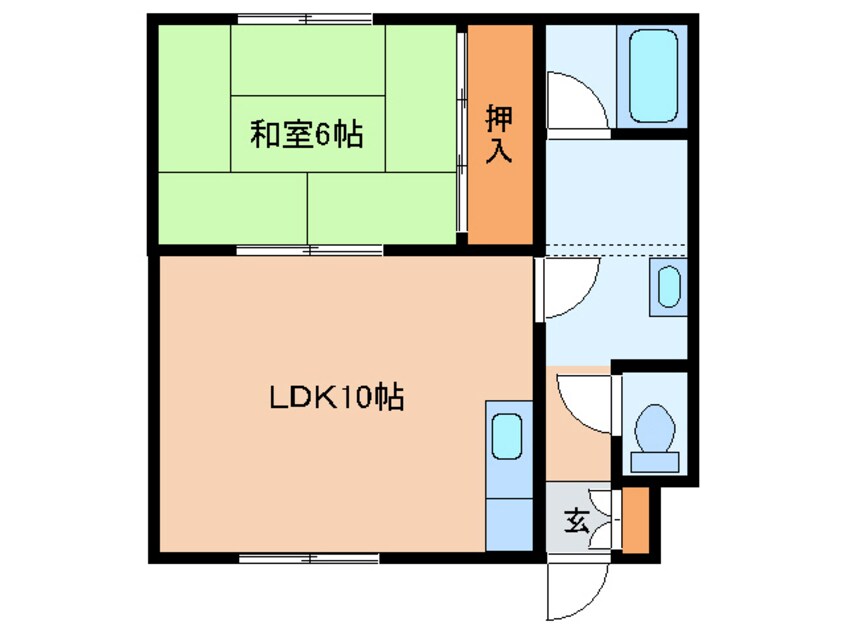 間取図 コーポワンセルフ