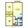 グリーンセゾンA棟 2LDKの間取り