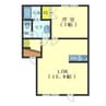 ルーエンハイム 1LDKの間取り