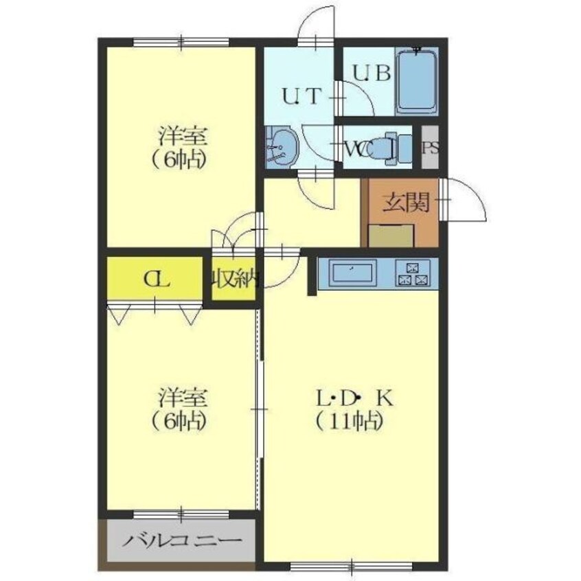 間取図 グロリアハイツ的場