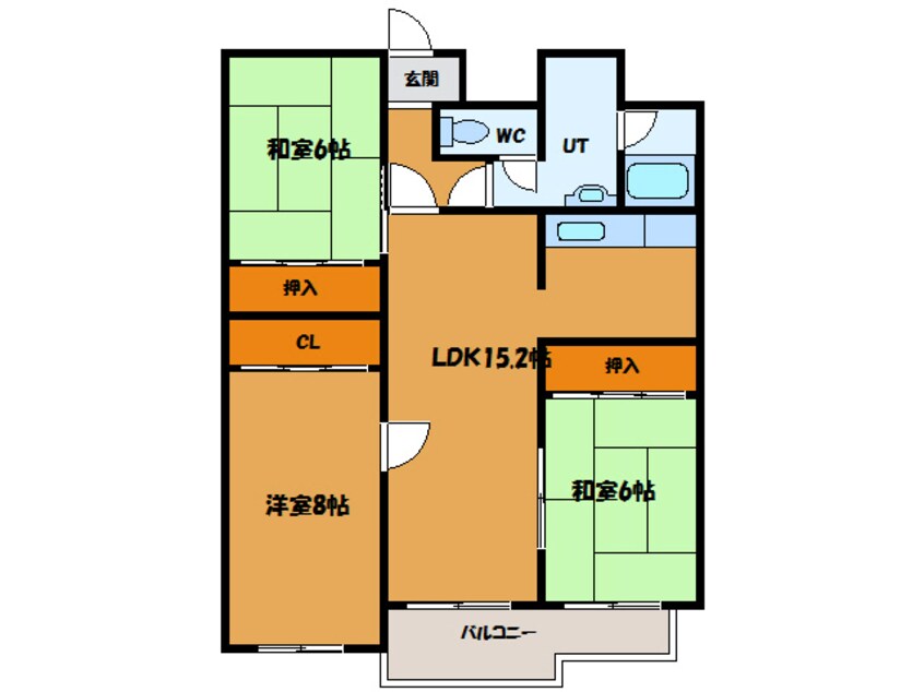 間取図 グロリアハイツ若松