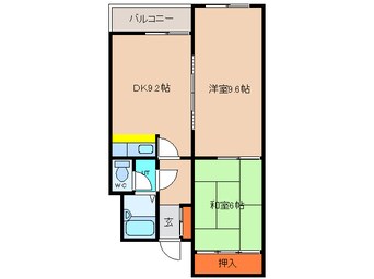 間取図 コーポフカボリ