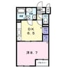 アルメリア 1DKの間取り