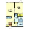 KMハウス 1LDKの間取り
