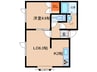 函館バス（函館市）/中央自動車学校 徒歩3分 1階 築19年 1LDKの間取り