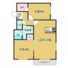 エターナル神山 2LDKの間取り