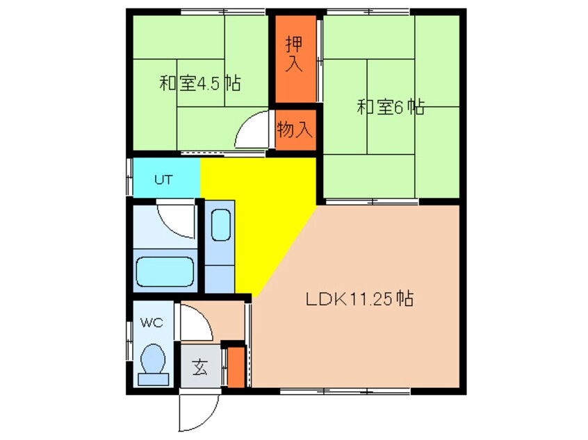 間取図 コーポいとう