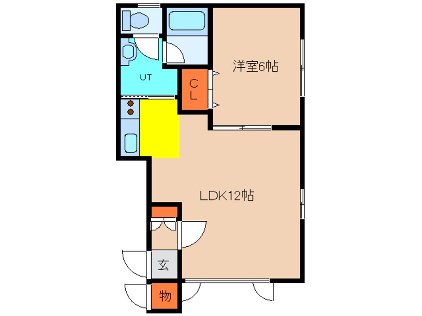 間取図 エレファンドミニヨン