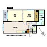 メゾン富岡 2DKの間取り