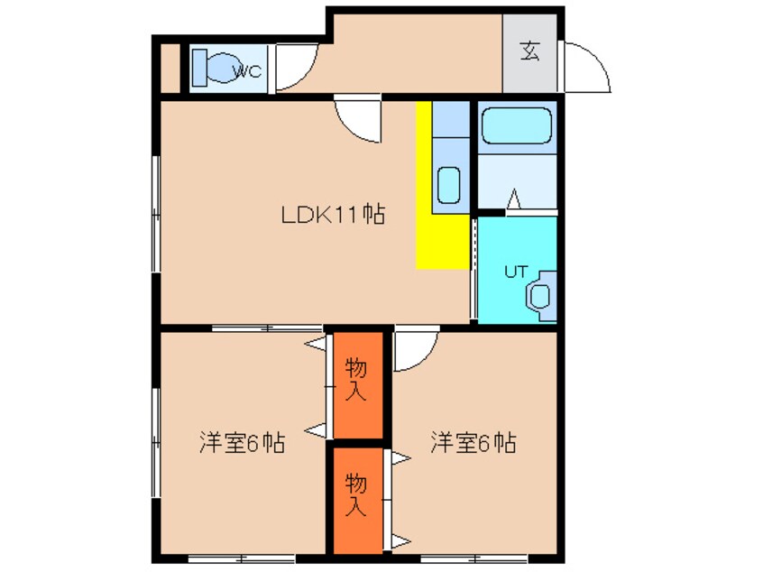 間取図 プレジデント弥生