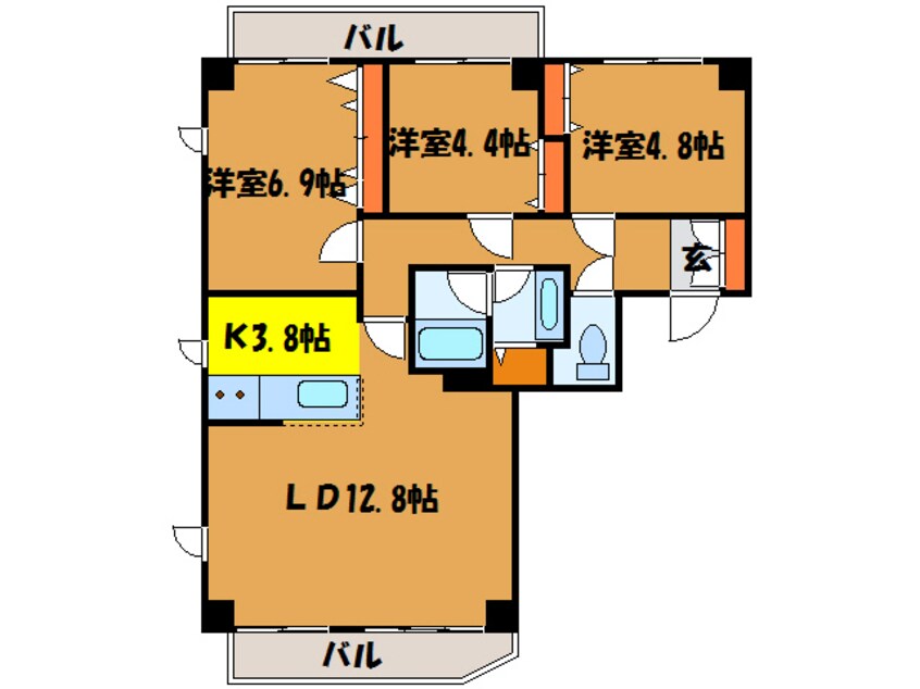 間取図 ガーデンテラス函館