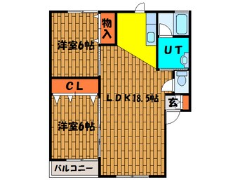 間取図 メゾンＴＥＮＭＡⅡ