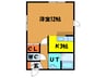 Ｅａｇｌｅ美原 1Kの間取り