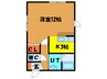 Ｅａｇｌｅ美原 1Kの間取り