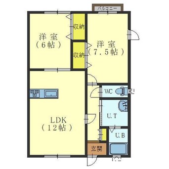 間取図 オアシス美原