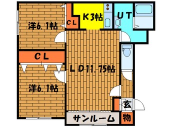 間取図 サンライズヒル宇賀浦