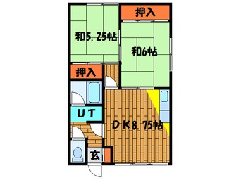 間取図 コーポなかたNo.1