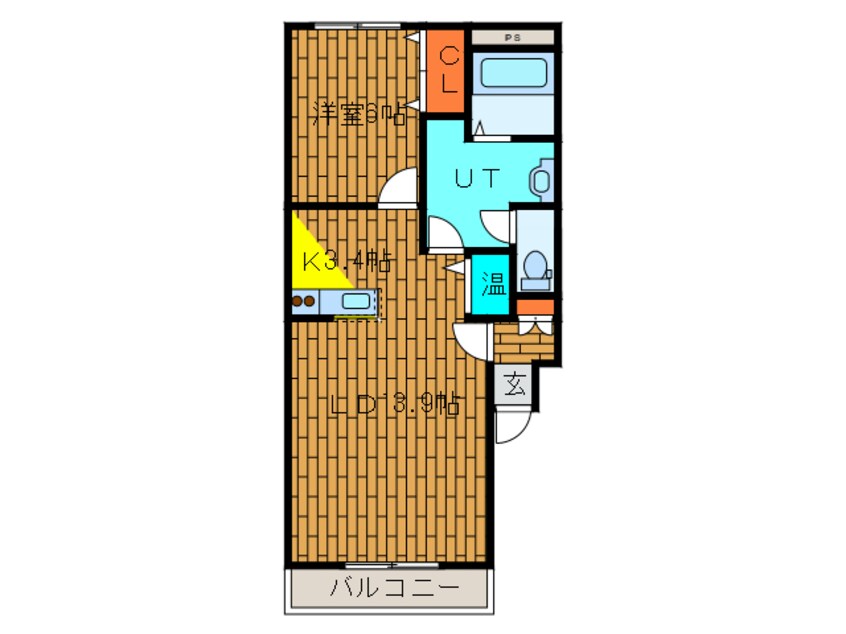 間取図 サンエスタシオン湯川