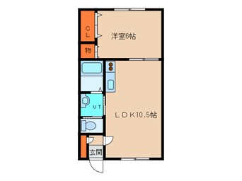 間取図 ジャスティ五稜郭2番館