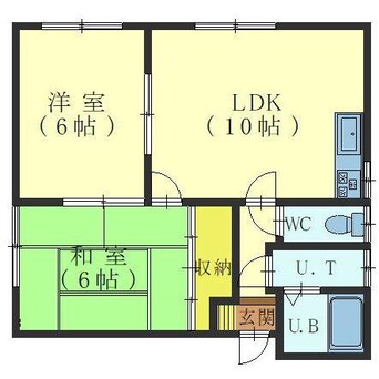 間取図 コーポアサヒⅡ