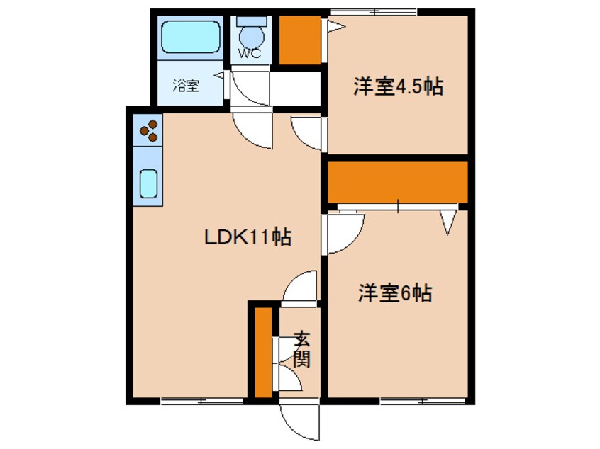 間取図 山崎アパート