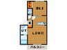 ル・ソレイユ柏木 1LDKの間取り