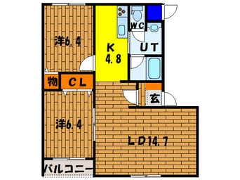 間取図 ピュアライフ亀田本町