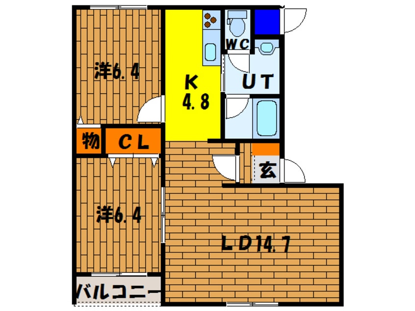 間取図 ピュアライフ亀田本町