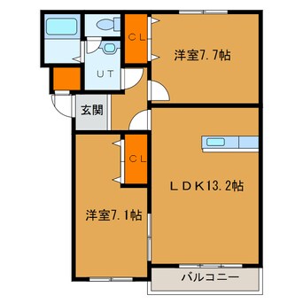 間取図 ジェルメ海岸町
