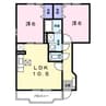 プルーズ・中道 2LDKの間取り