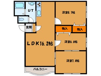 間取図 コーポワカサ2