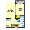 フトゥーラ日吉 1LDKの間取り