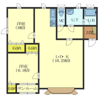 間取図 グランデール東浜