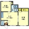 マイタウン日乃出 2DKの間取り