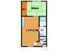 プラザ・クリプトメリア 1LDKの間取り