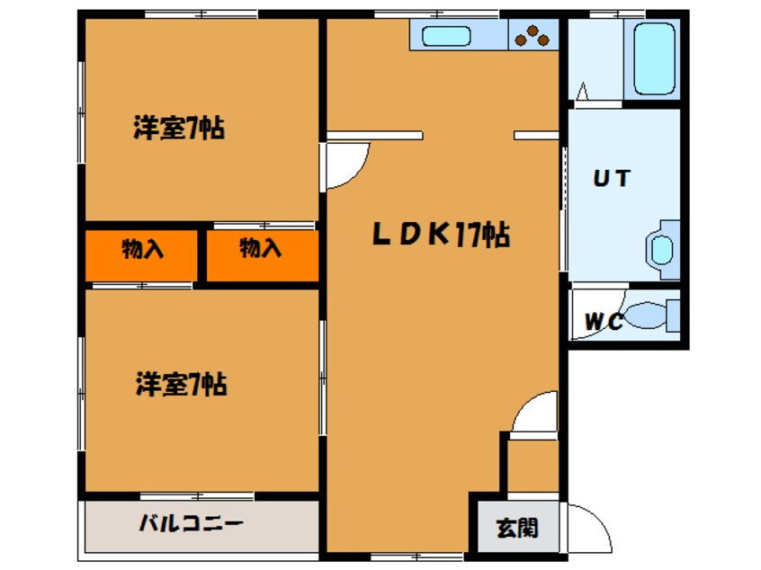 間取図 フォレストパーク久根別α館