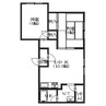 ファースト富岡 2LDKの間取り