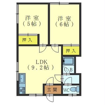 間取図 第5ピアパレス中島